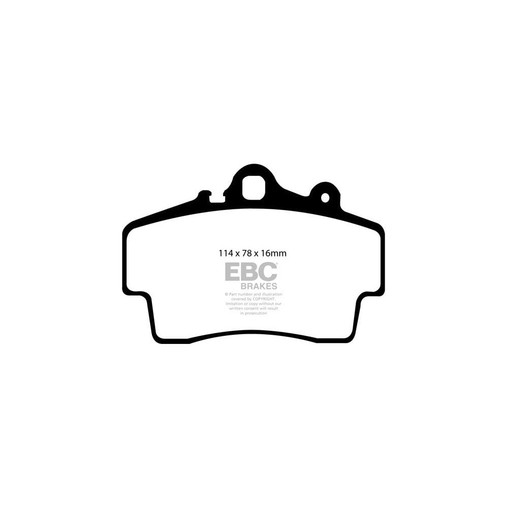 EBC RP-X Brake Pads 112mm x 73mm DP81207RPX - Front
