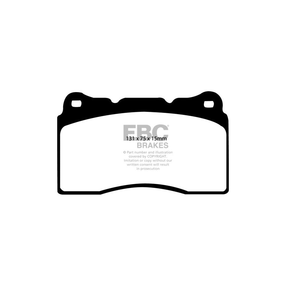 EBC Redstuff Brake Pads 131mm x 75mm DP31210C - Front
