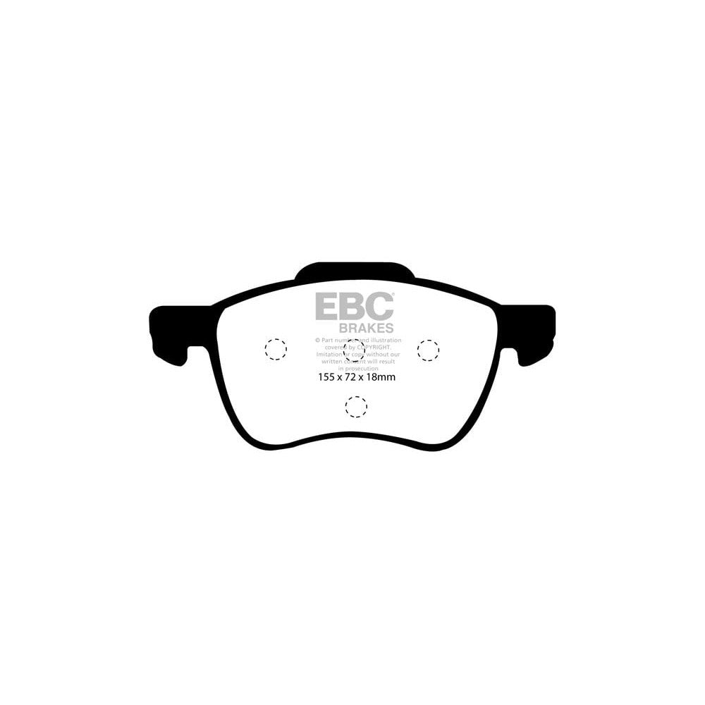 EBC Ultimax Brake Pads 155mm x 72mm DP1229 - Front