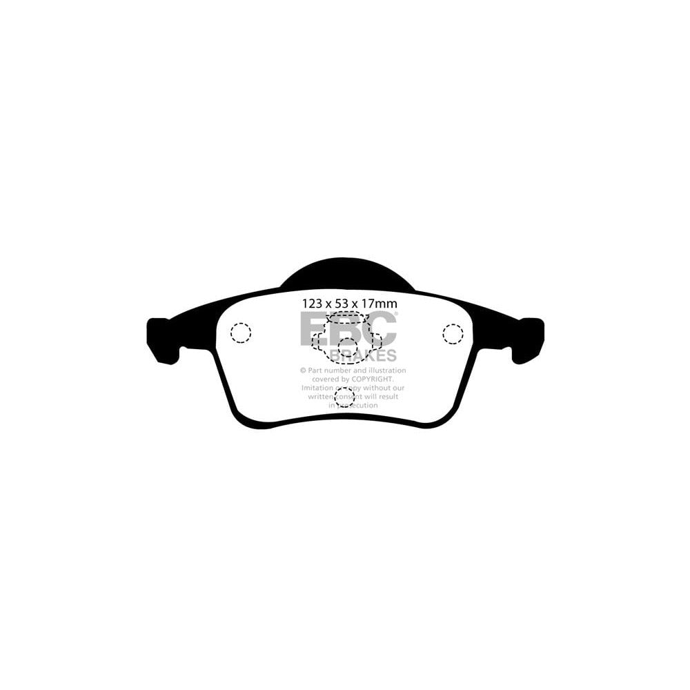 EBC Redstuff Brake Pads 123mm x 53mm DP31231C - Rear