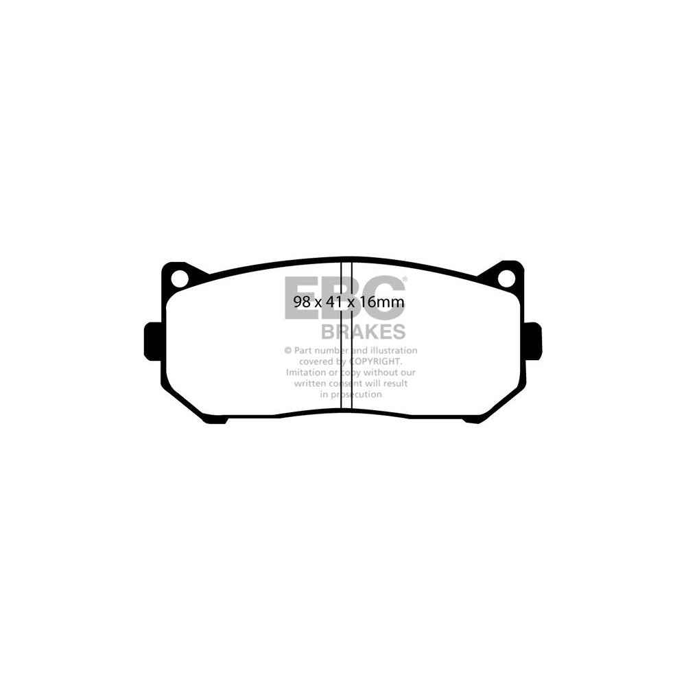 EBC Ultimax Brake Pads 98mm x 41mm DP1235 - Rear