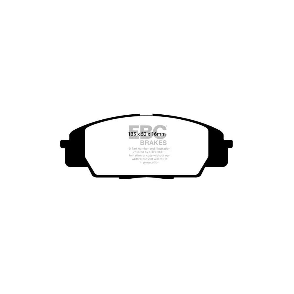 EBC RP-1 Brake Pads 135mm x 52mm DP81254RP1 - Front