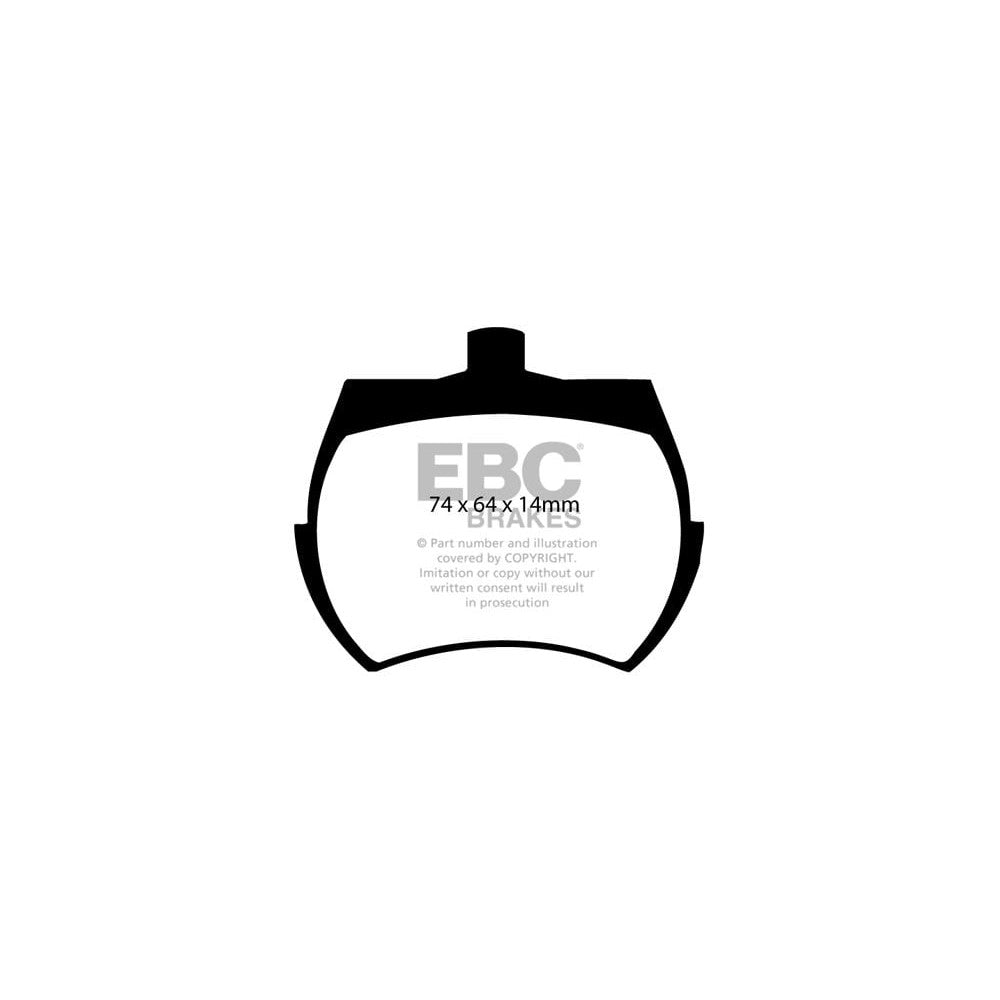 EBC Ultimax Brake Pads 74mm x 64mm DP127 - Front