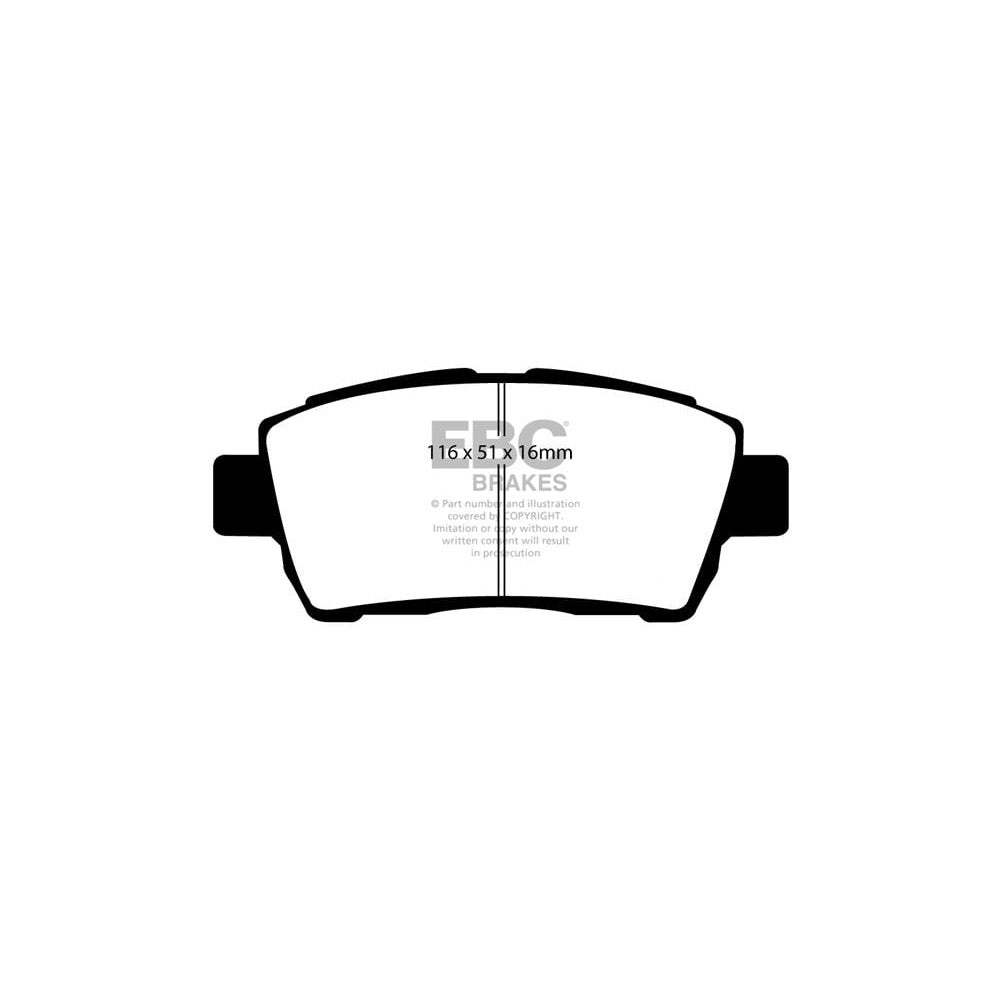 EBC Ultimax Brake Pads 116mm x 51mm DP1295 - Front