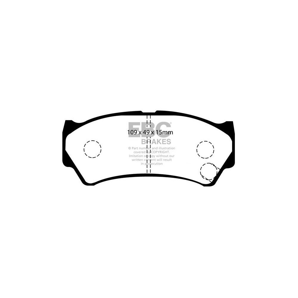 EBC Ultimax Brake Pads 109mm x 49mm DP1299 - Front