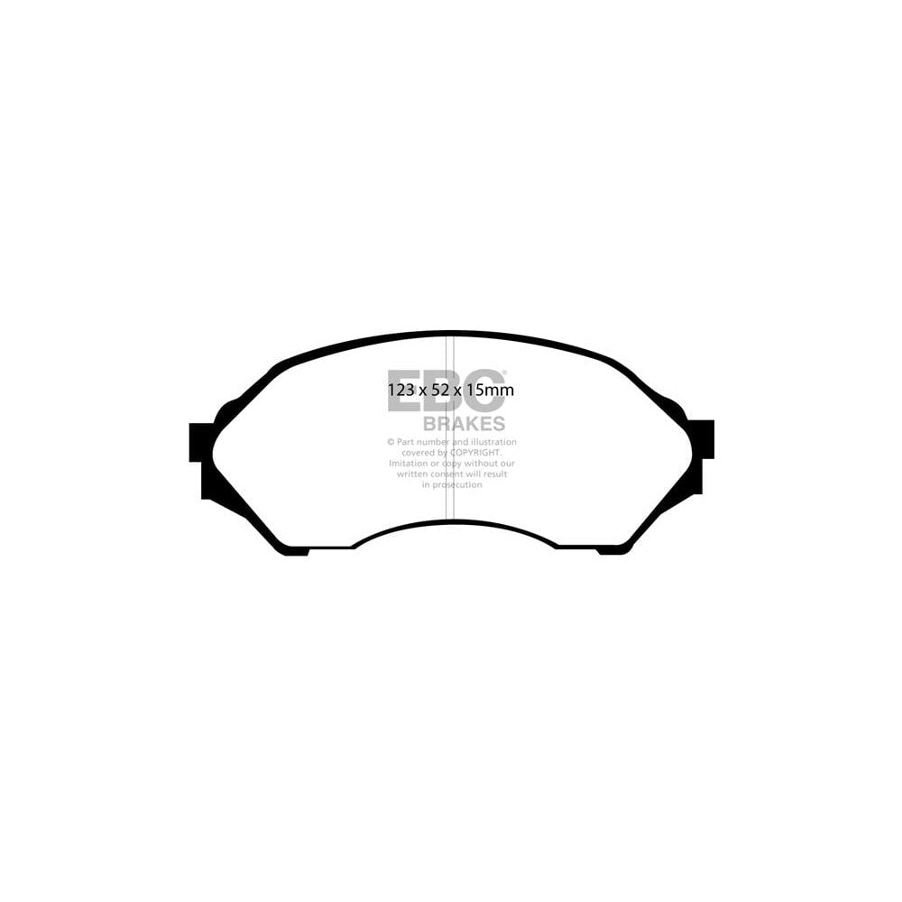 EBC Ultimax Brake Pads 123mm x 52mm DP1302 - Front