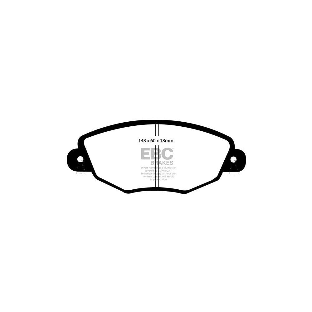 EBC Ultimax Brake Pads 148mm x 60mm DP1322 - Front