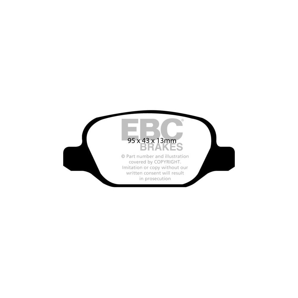EBC Greenstuff 2000 Brake Pads 95mm x 43mm DP21338 - Rear