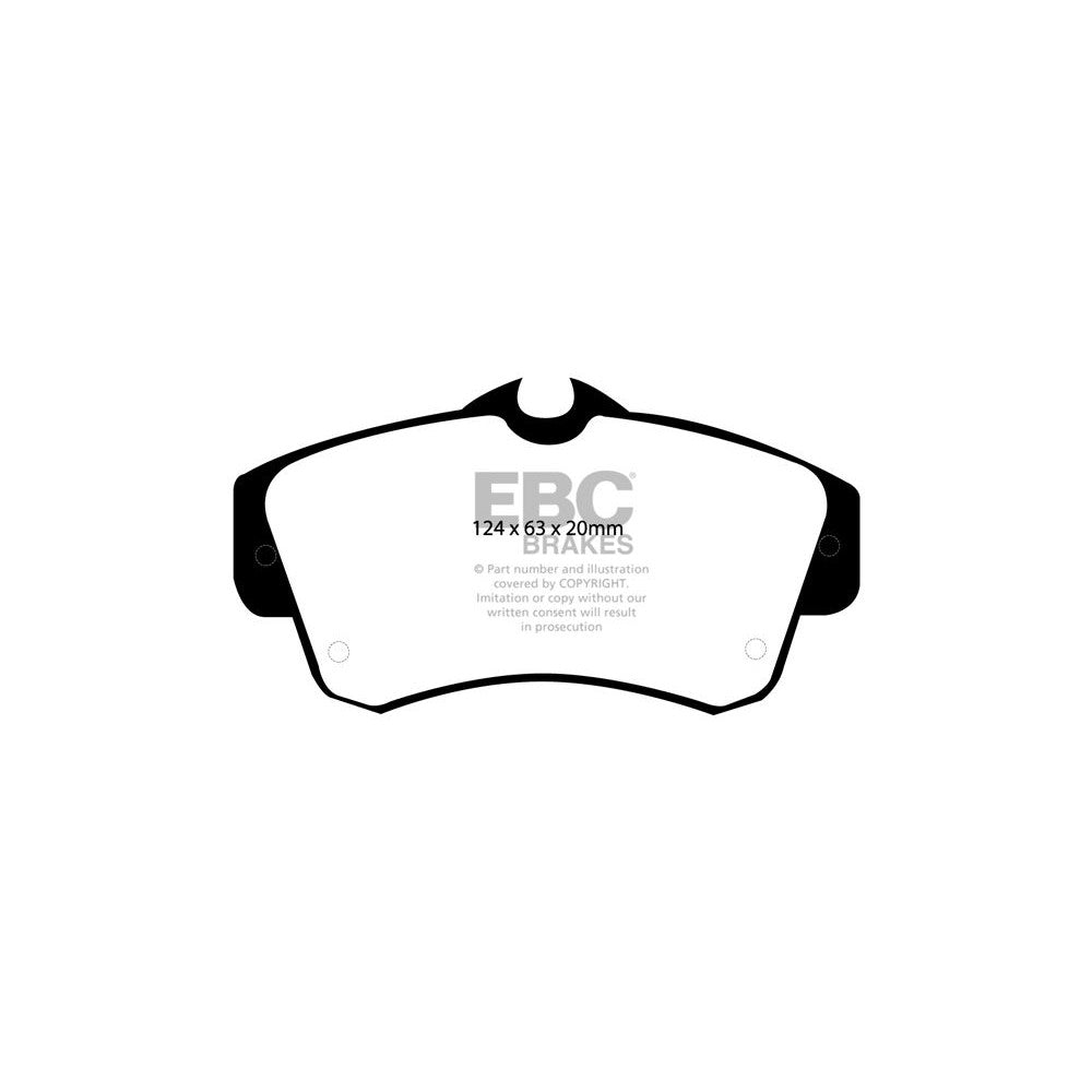 EBC Ultimax Brake Pads 124mm x 63mm DP1357 - Front