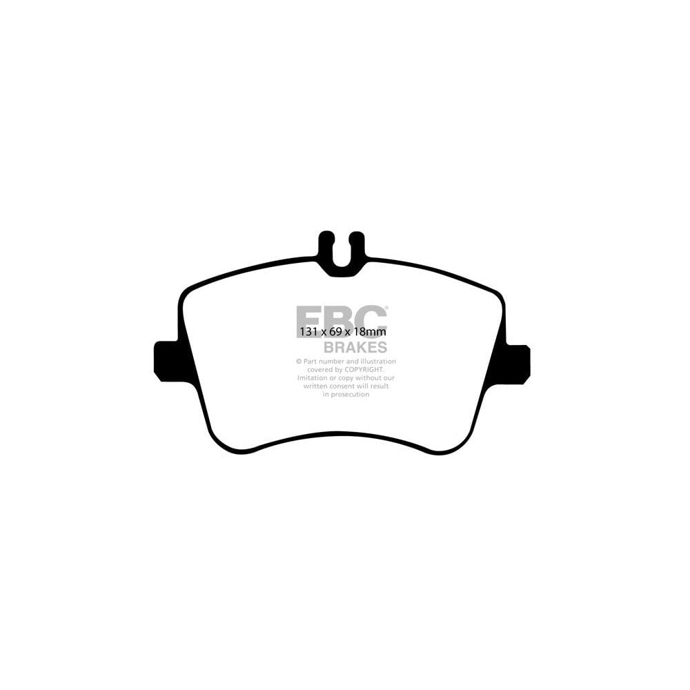 EBC Redstuff Brake Pads 131mm x 69mm DP31365C - Front