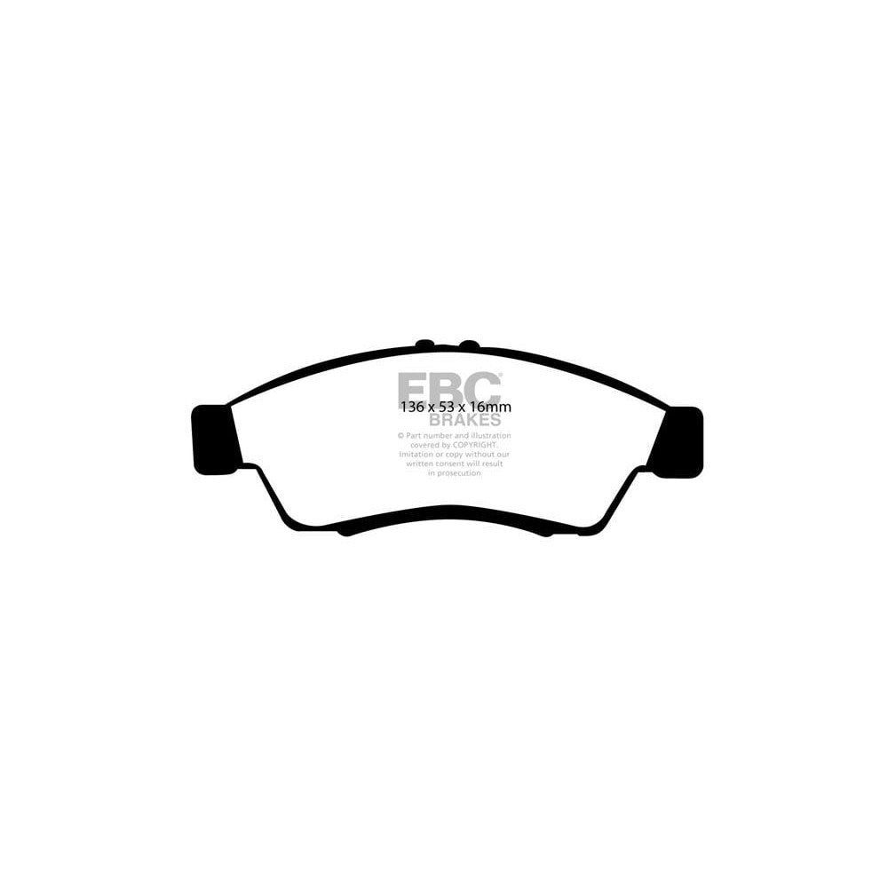 EBC Ultimax Brake Pads 136mm x 53mm DP1390 - Front