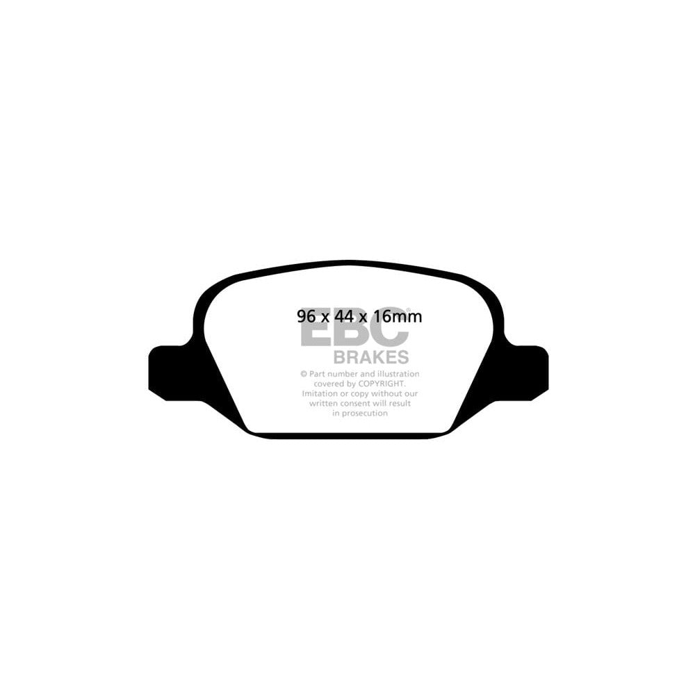 EBC Redstuff Brake Pads 96mm x 44mm DP31430C - Rear