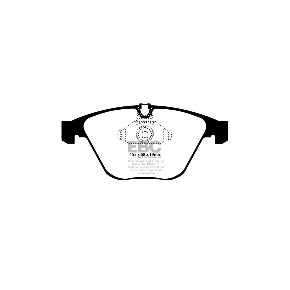 EBC RP-X Brake Pads 155mm x 68mm DP81449RPX - Front