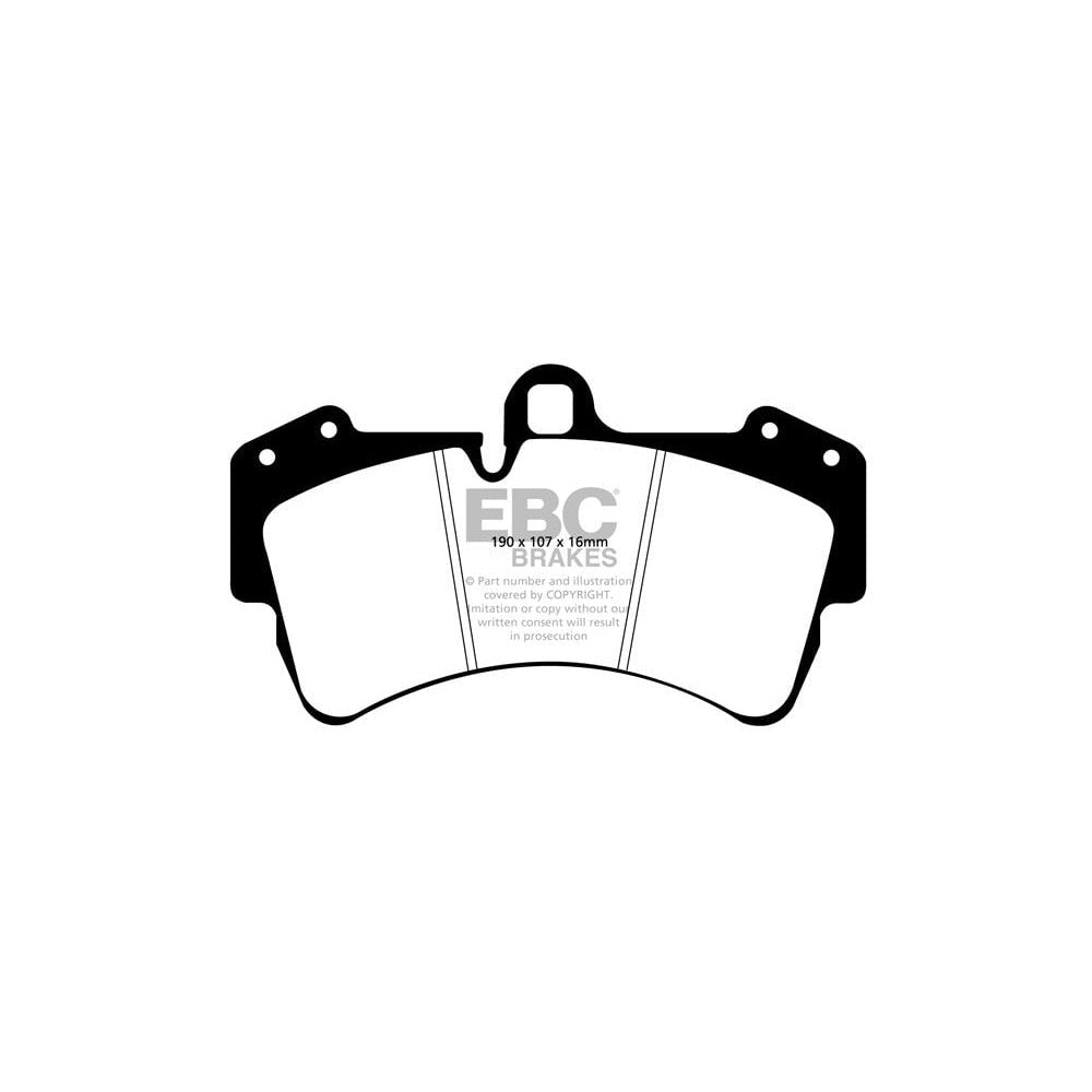 EBC Bluestuff NDX Brake Pads 190mm x 107mm DP51473NDX - Front