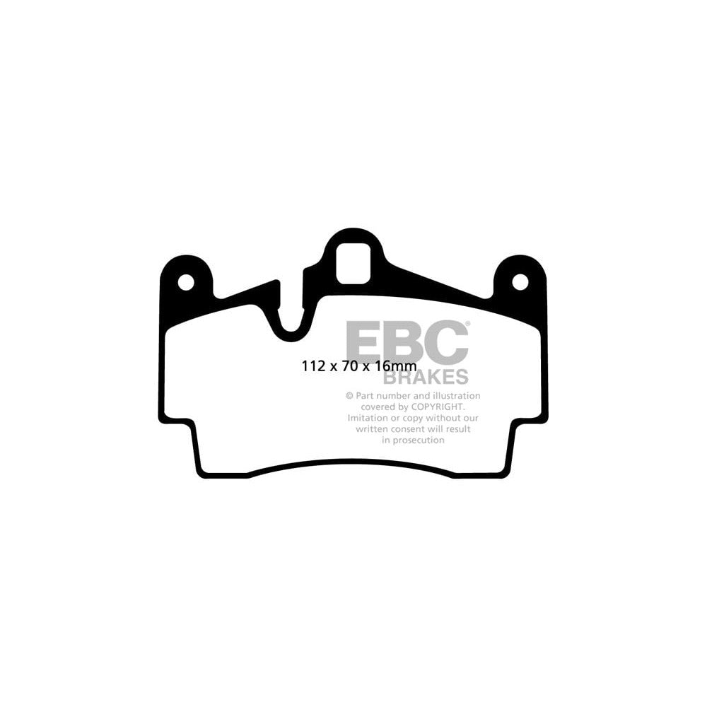 EBC Yellowstuff Brake Pads 112mm x 70mm DP41474R - Rear