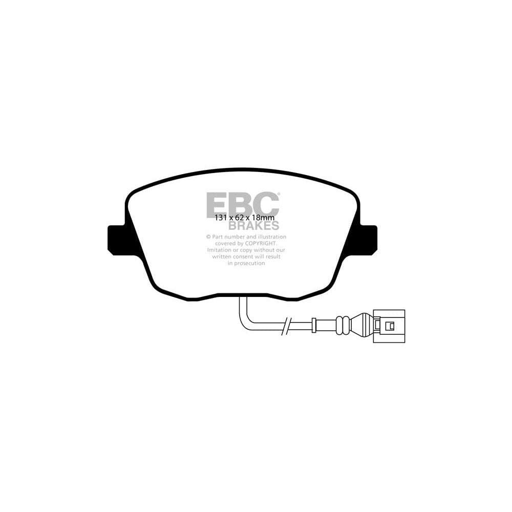 EBC Ultimax Brake Pads 131mm x 62mm DP1479 - Front