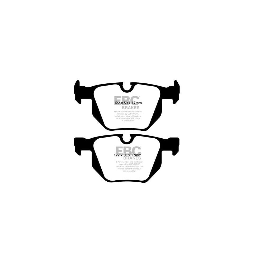 EBC Ultimax Brake Pads 122mm x 58mm DP1494 - Rear