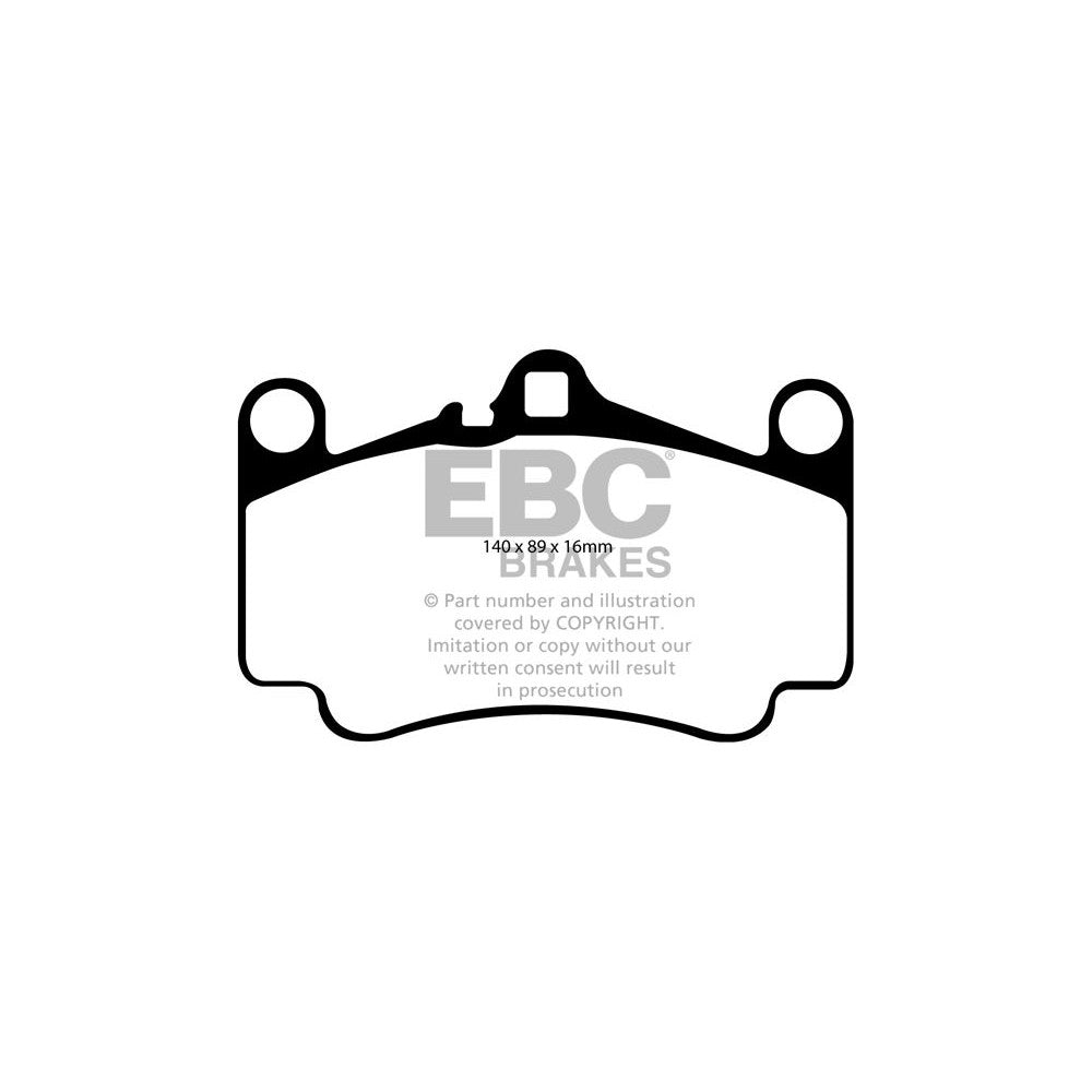 EBC RP-X Brake Pads 140mm x 89mm DP81515RPX - Front
