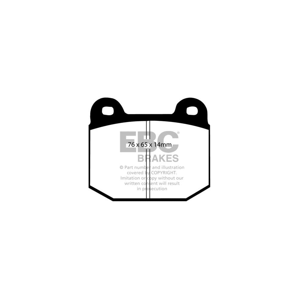 EBC Ultimax Brake Pads 76mm x 65mm DP1537 - Rear