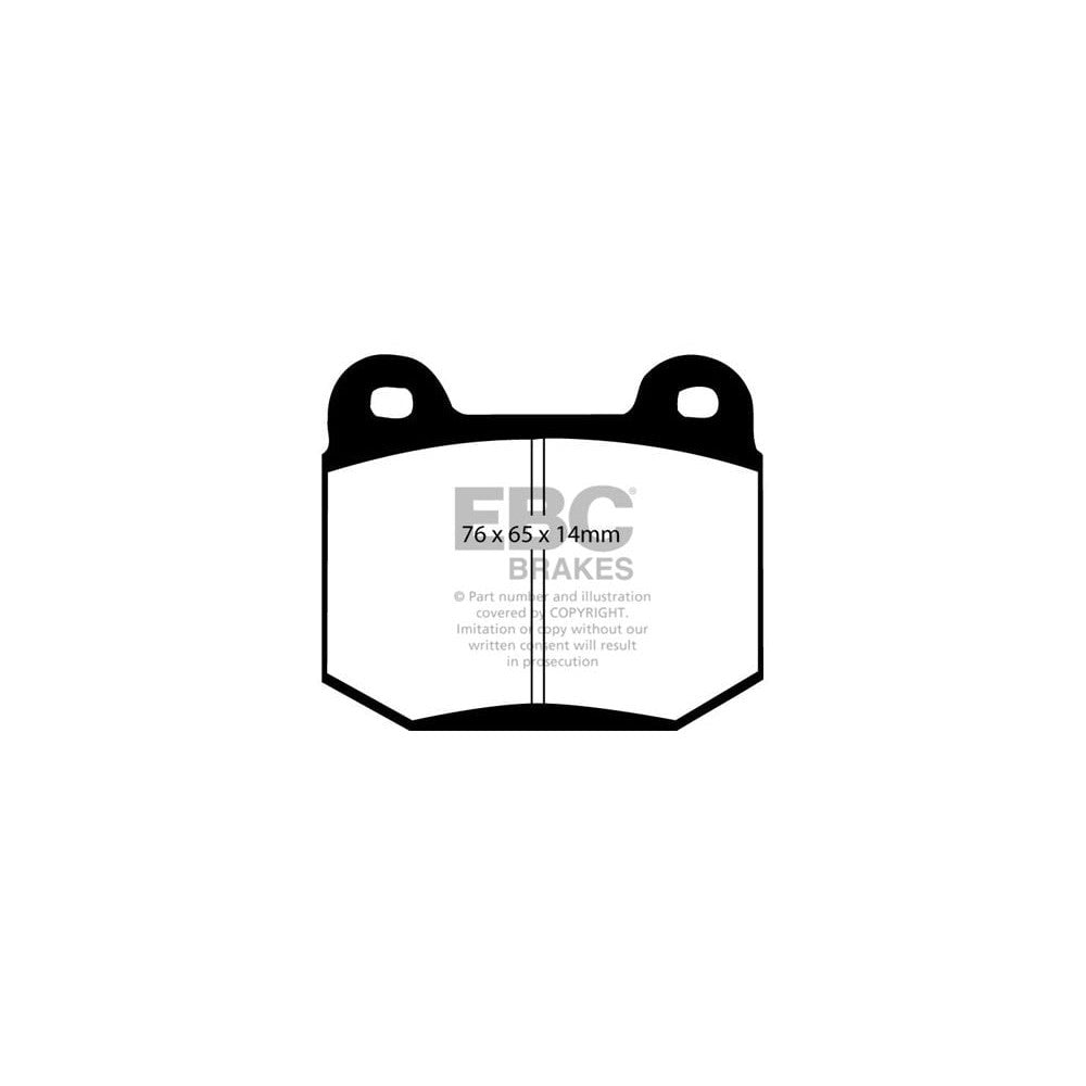 EBC Bluestuff NDX Brake Pads 76mm x 65mm DP51538NDX - Rear