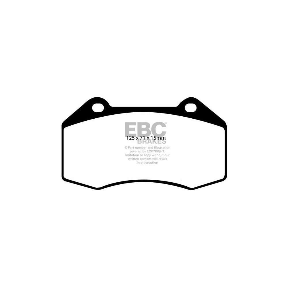 EBC Yellowstuff Brake Pads 125mm x 71mm DP41539R - Front