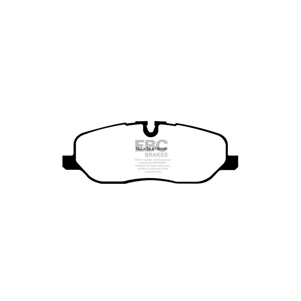 EBC Greenstuff 6000 Brake Pads 162mm x 58mm DP61541 - Front