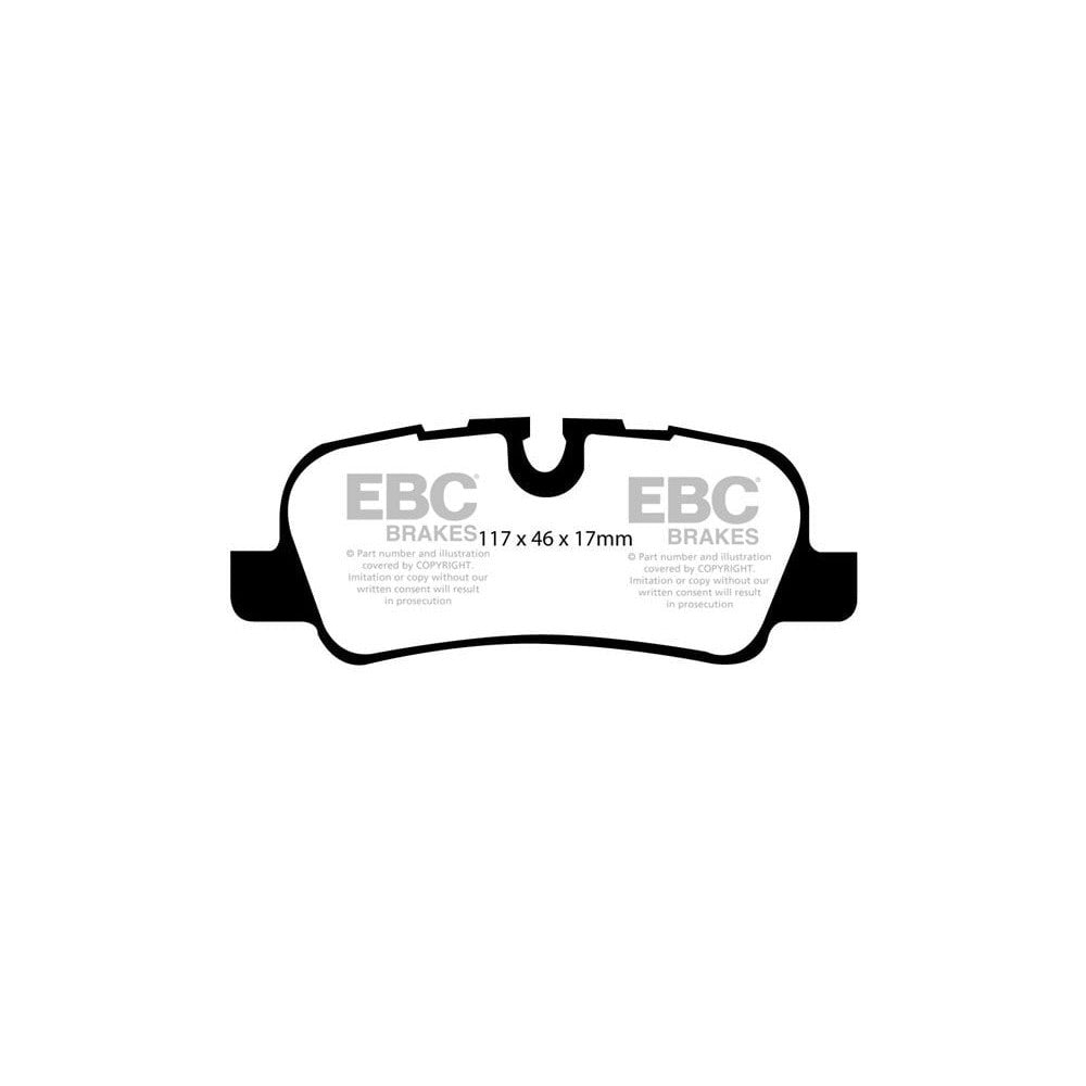 EBC Yellowstuff Brake Pads 117mm x 46mm DP41542R - Rear