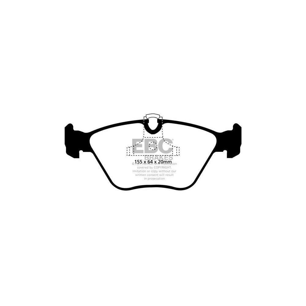 EBC RP-1 Brake Pads 155mm x 64mm DP81552RP1 - Front