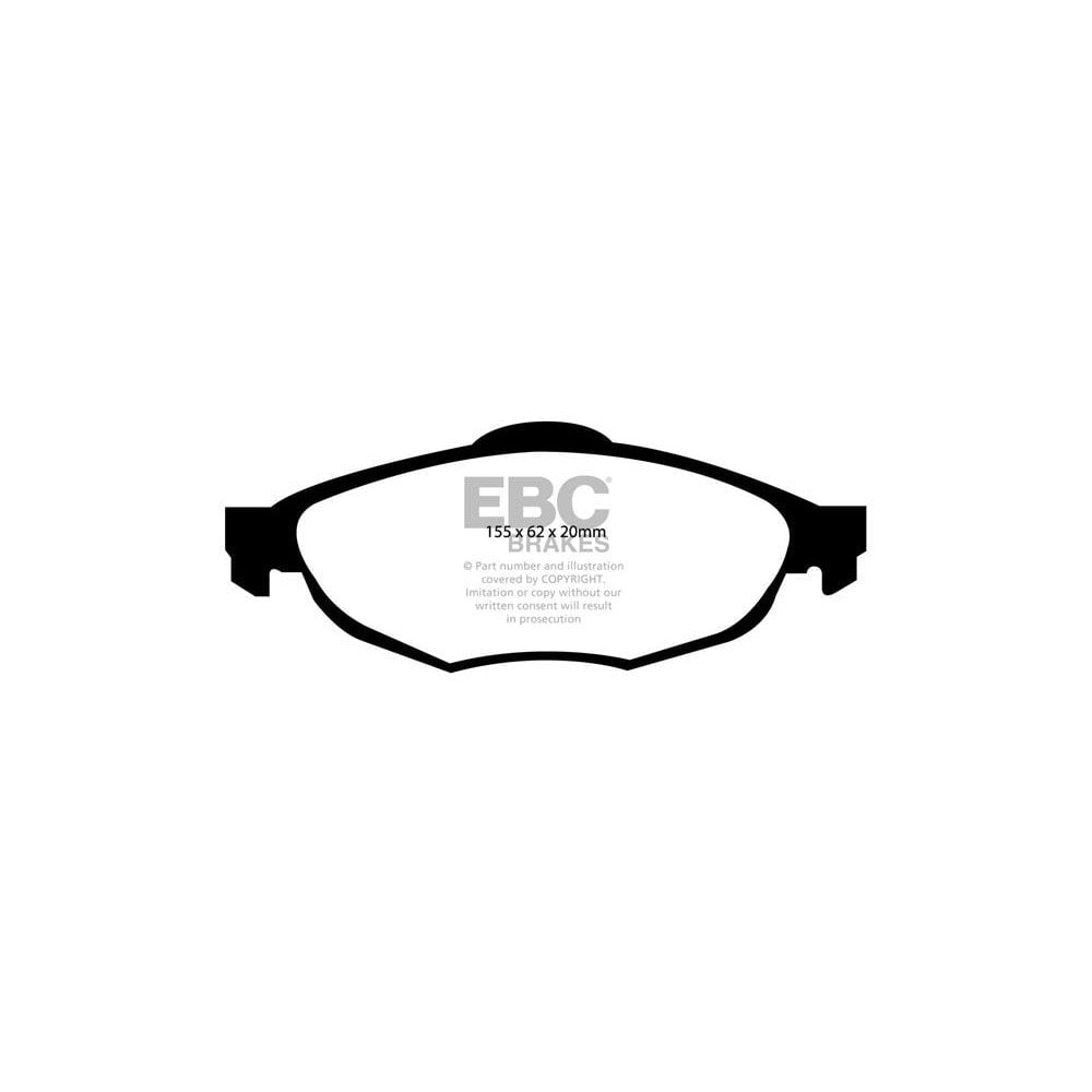 EBC Ultimax Brake Pads 155mm x 62mm DP1611 - Front