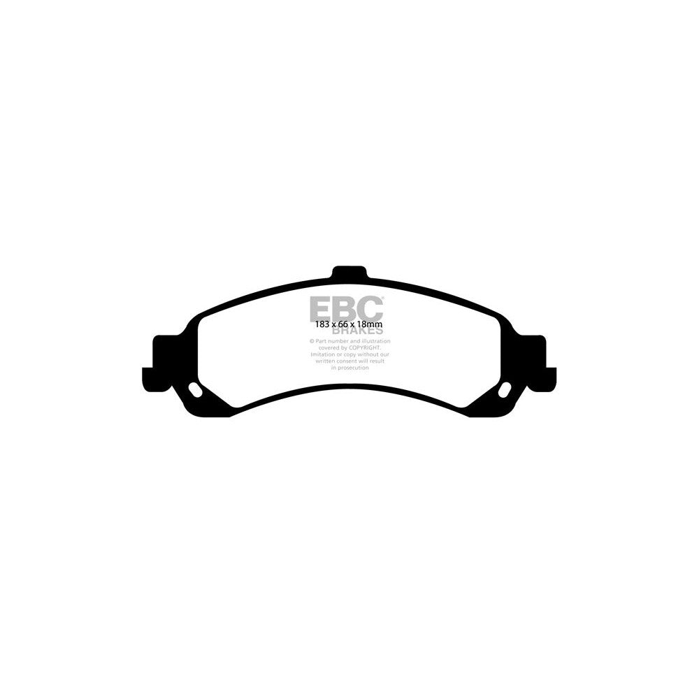 EBC Greenstuff 6000 Brake Pads 183mm x 66mm DP61635 - Rear