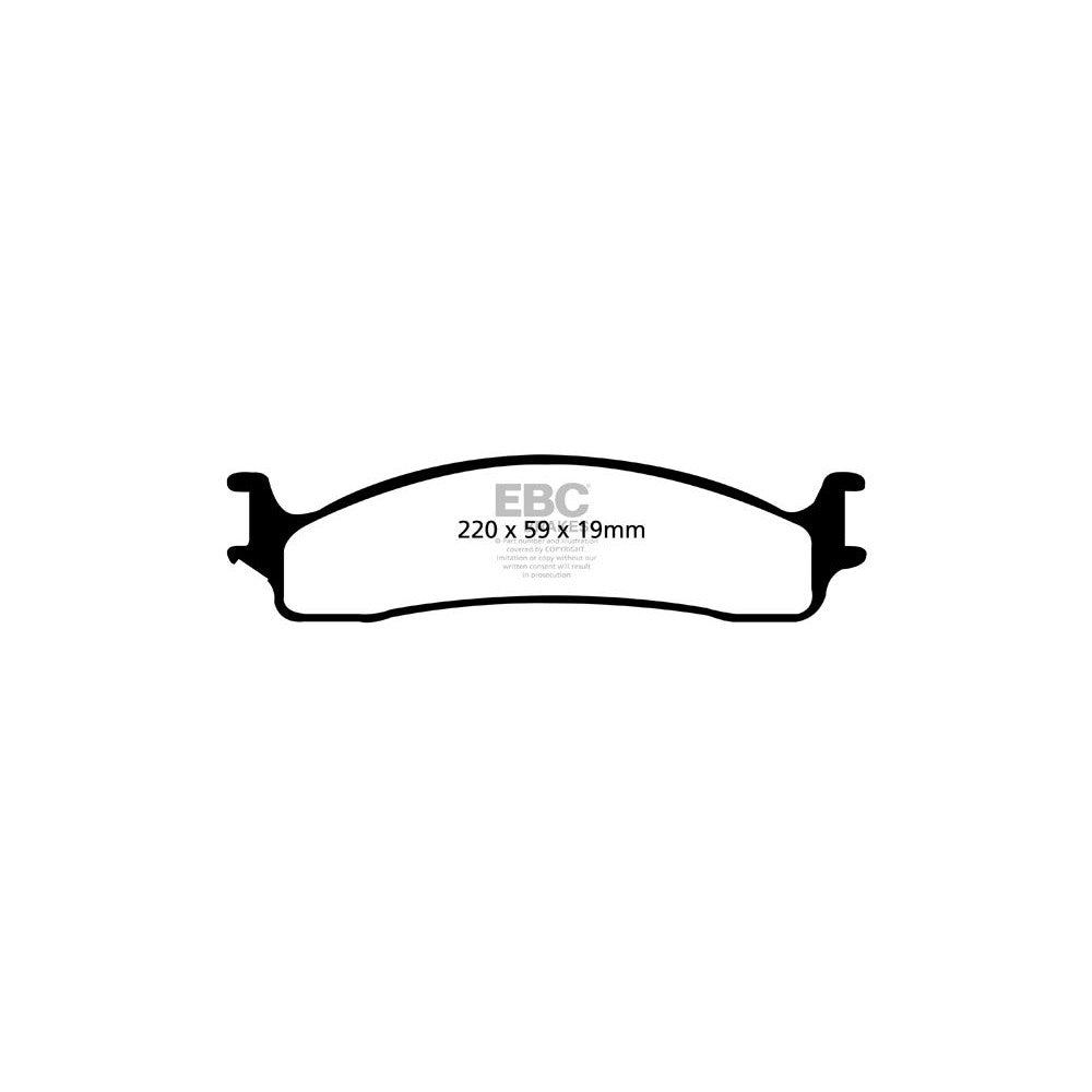 EBC Yellowstuff Brake Pads 220mm x 59mm DP41650R - Front