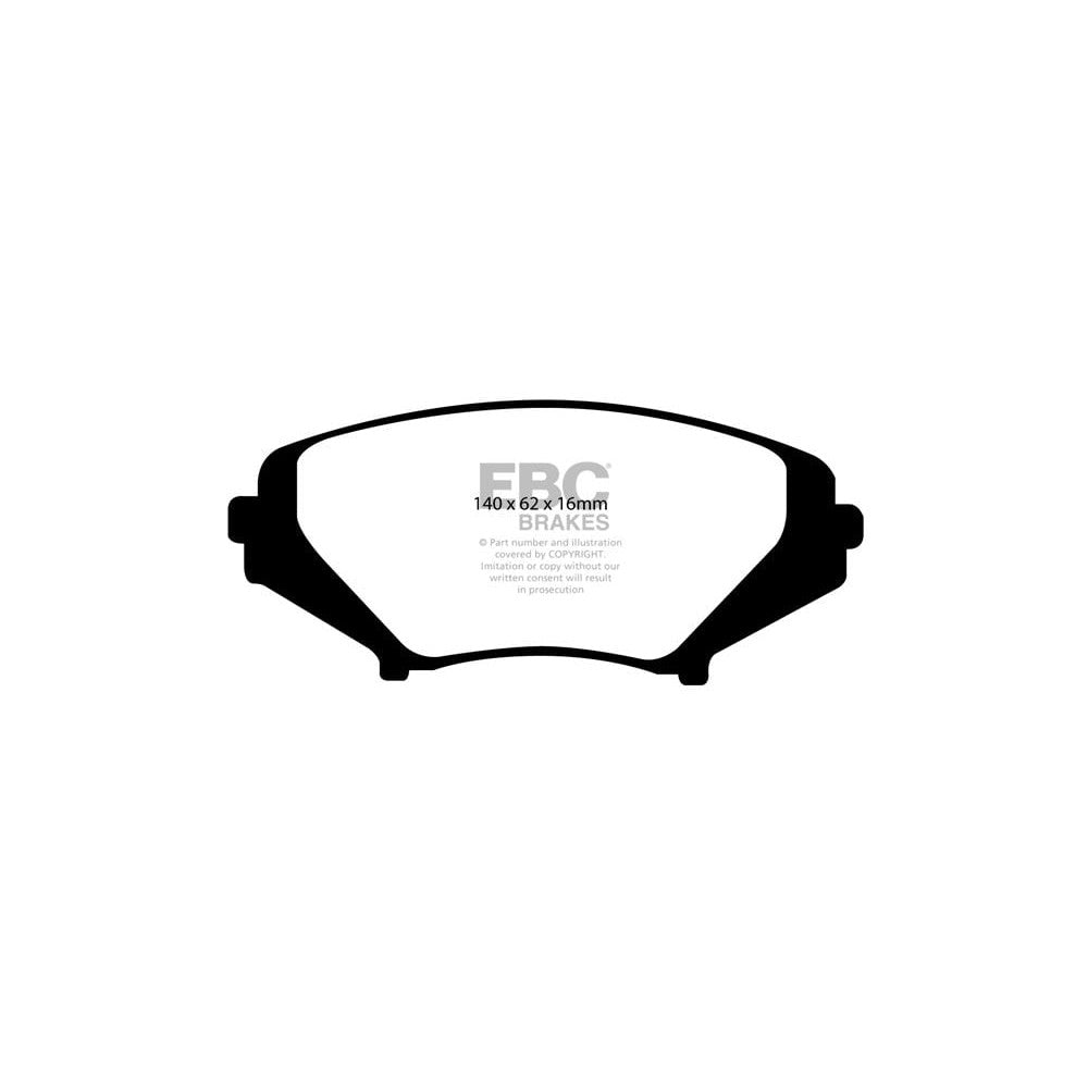 EBC Bluestuff NDX Brake Pads 140mm x 62mm DP51665NDX - Front