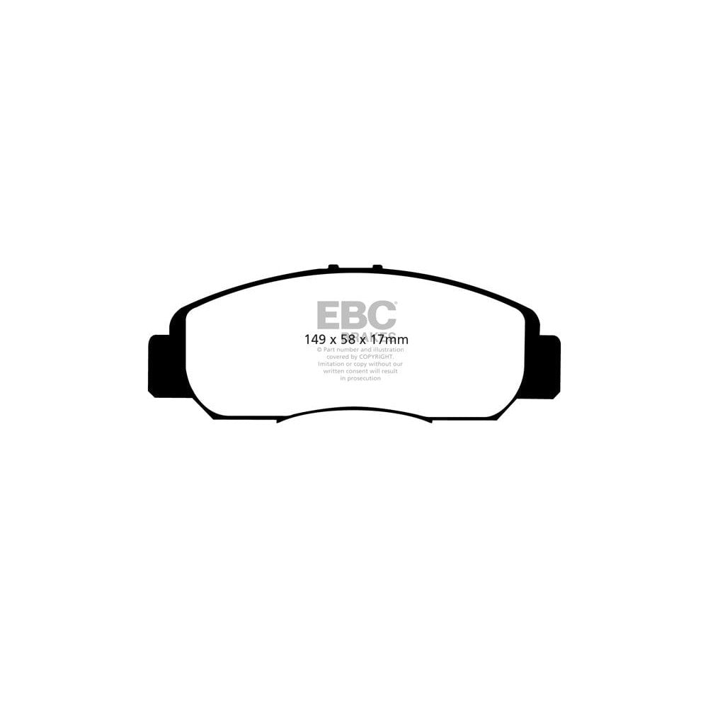 EBC Ultimax Brake Pads 149mm x 58mm DP1669 - Front
