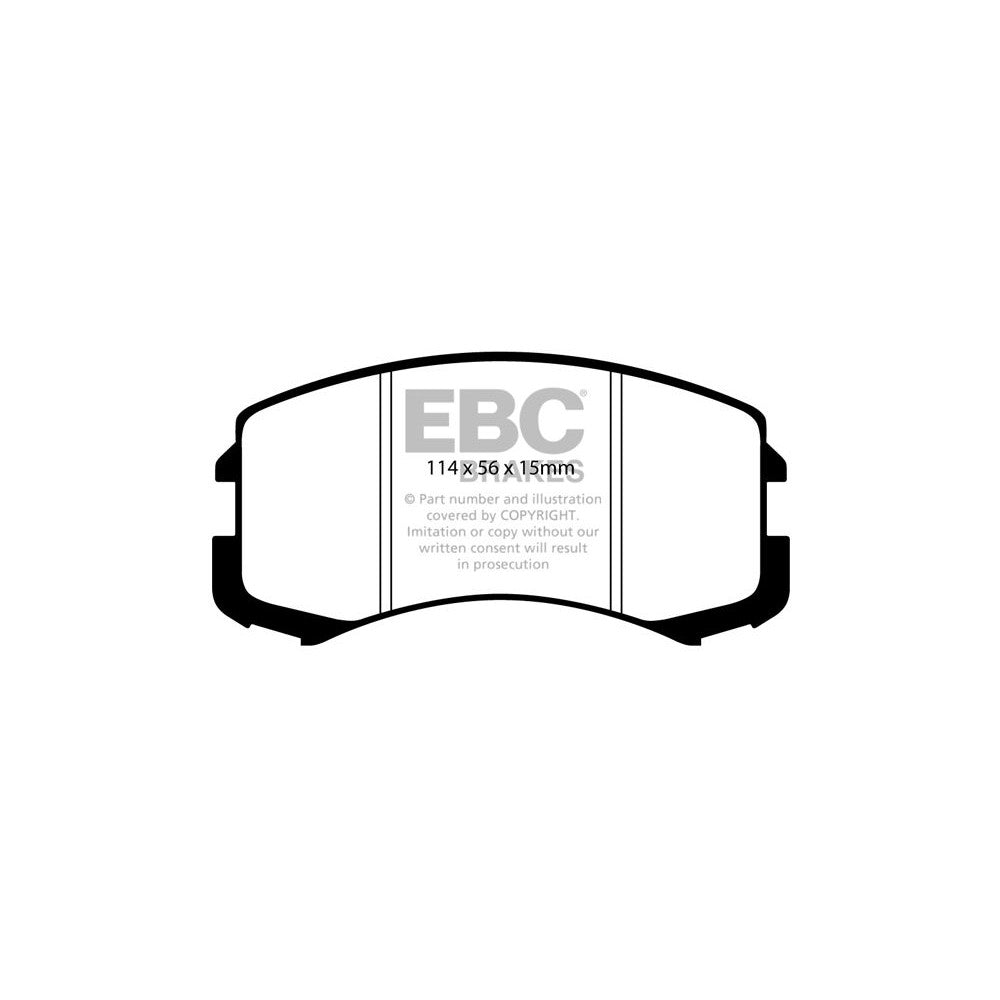 EBC Ultimax Brake Pads 114mm x 56mm DP1678 - Front