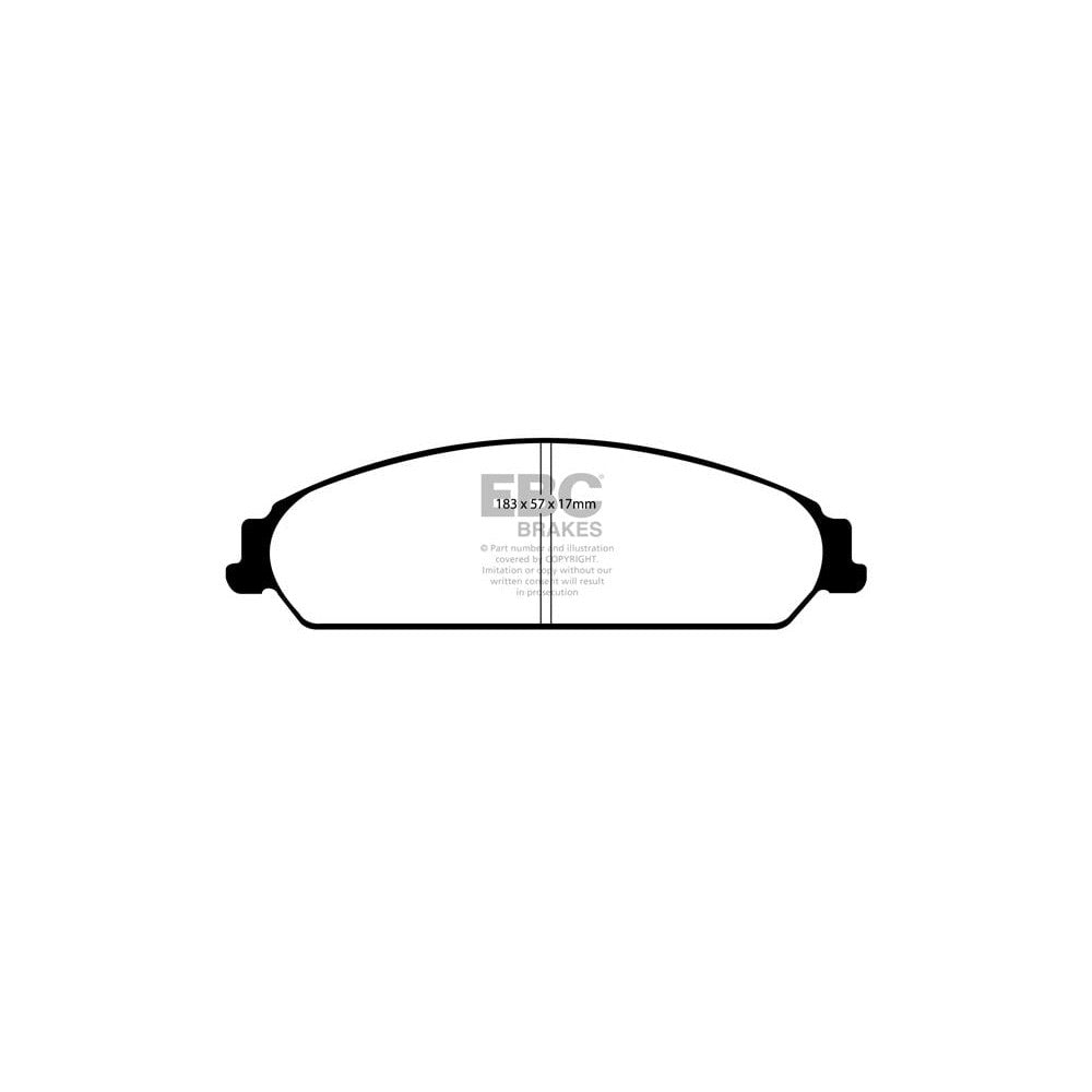 EBC Redstuff Brake Pads 183mm x 57mm DP31724C - Front