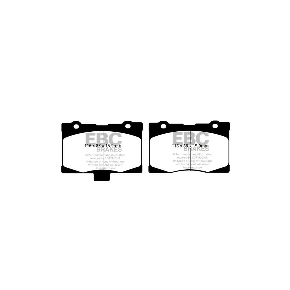 EBC Ultimax Brake Pads 116mm x 88mm DP1735 - Front