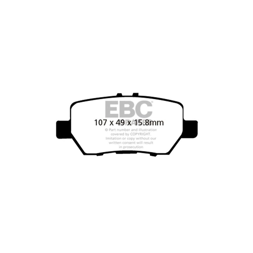 EBC Ultimax Brake Pads 107mm x 49mm DP1736 - Rear