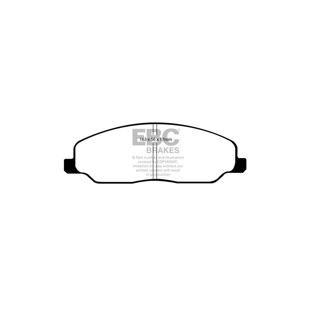 EBC RP-X Brake Pads 163mm x 56mm DP81740RPX - Front