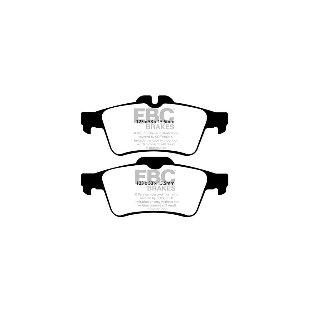 EBC Greenstuff 6000 Brake Pads 123mm x 53mm DP61749 - Rear