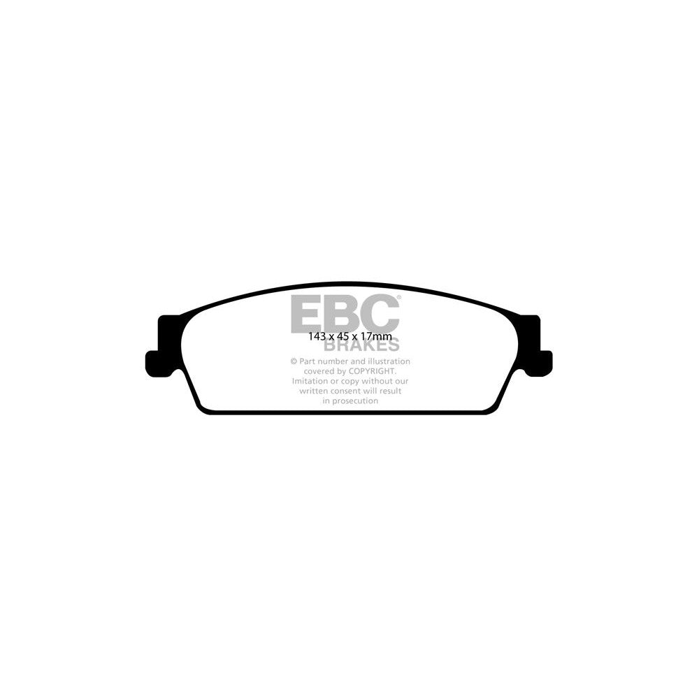 EBC Yellowstuff Brake Pads 143mm x 45mm DP41780R - Rear
