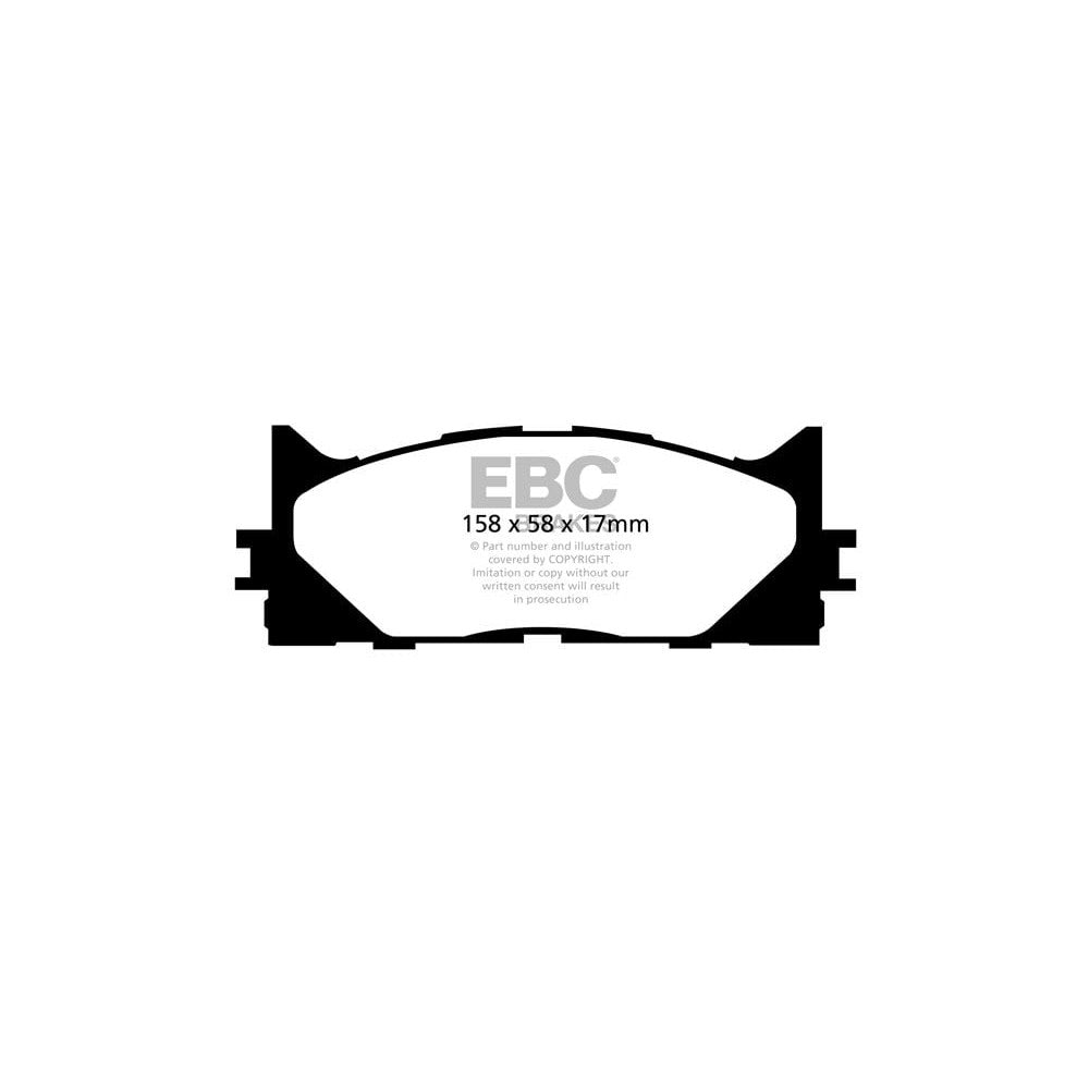 EBC Ultimax Brake Pads 158mm x 58mm DP1790 - Front