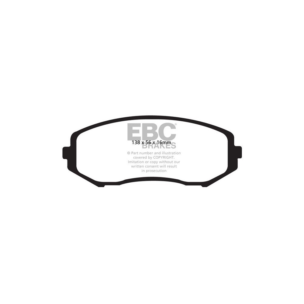 EBC Ultimax Brake Pads 138mm x 56mm DP1818 - Front
