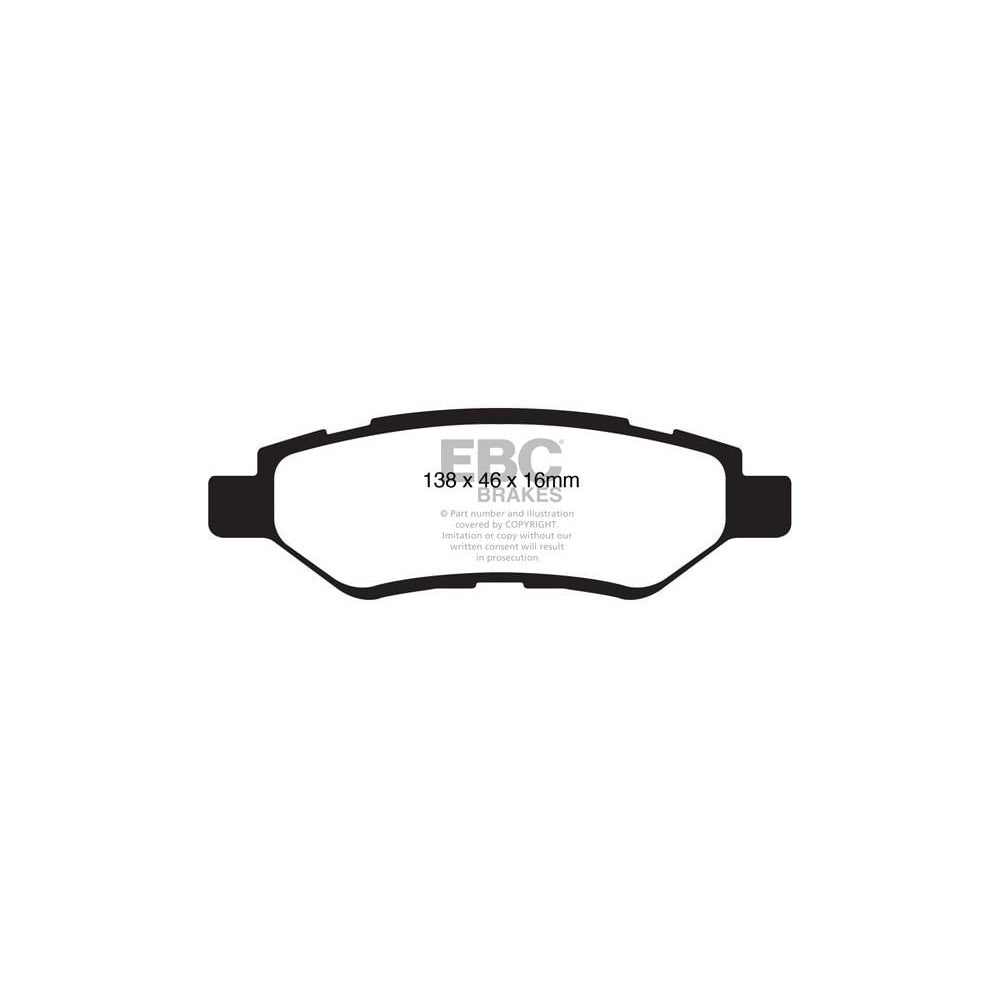 EBC Ultimax Brake Pads 138mm x 46mm DP1829 - Rear