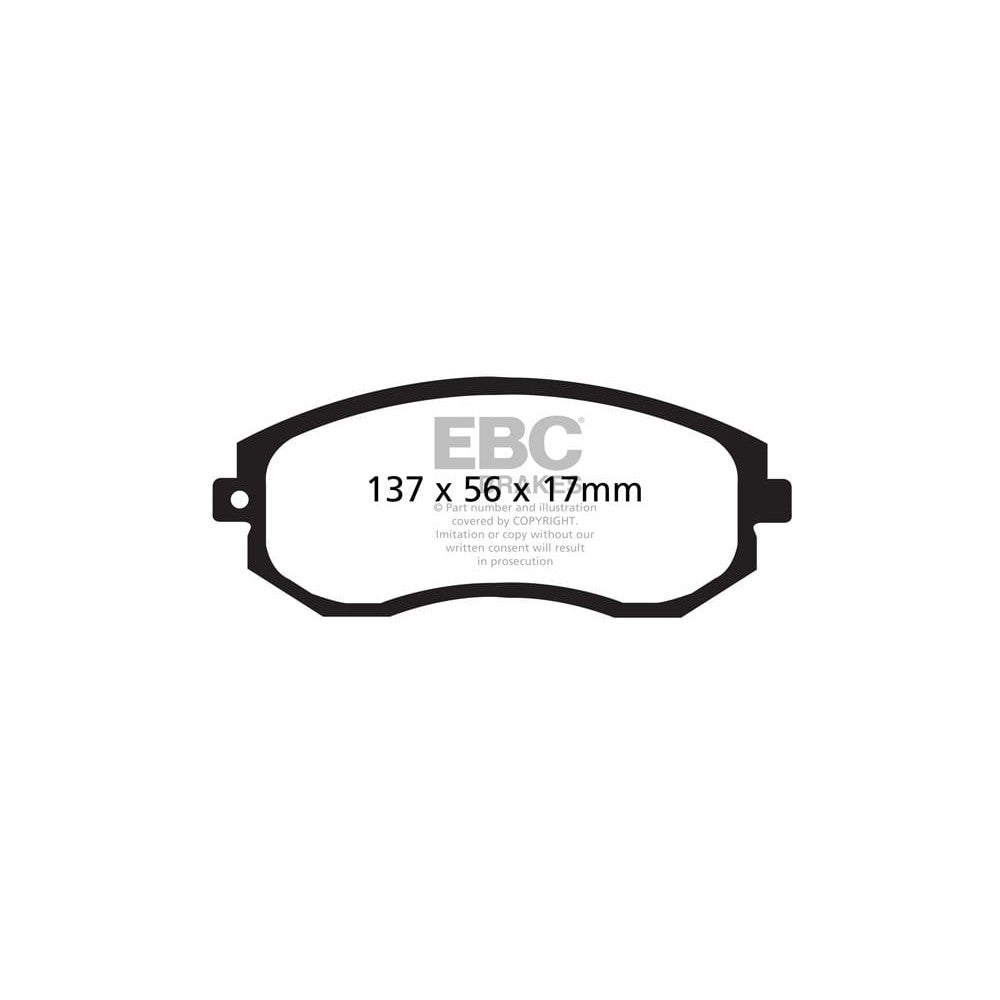 EBC Ultimax Brake Pads 137mm x 57mm DP1884 - Front