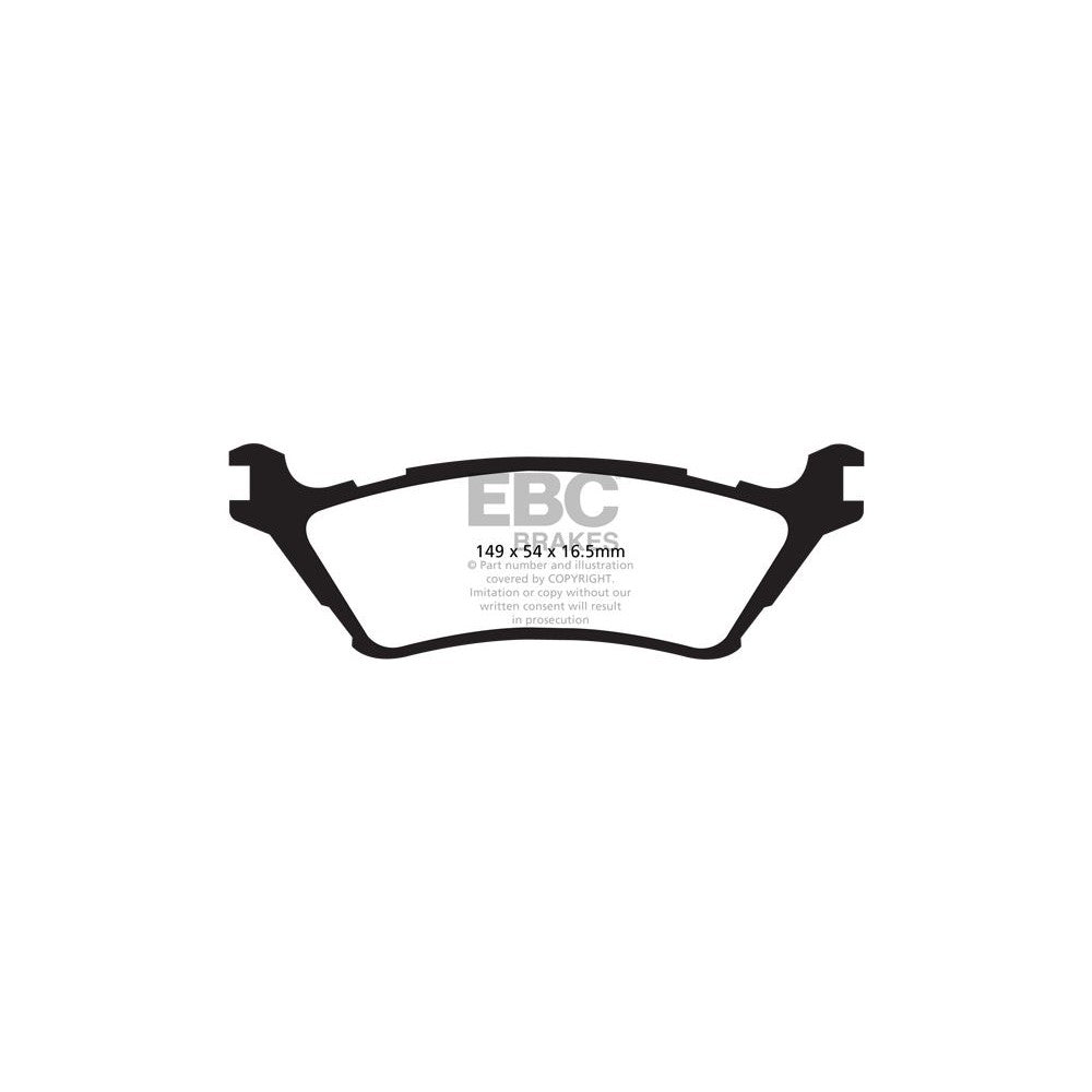 EBC Ultimax Brake Pads 149mm x 54mm DP1891 - Rear