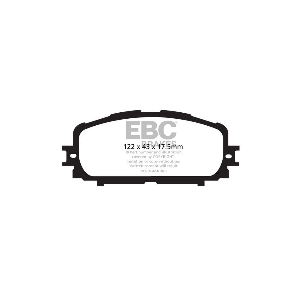 EBC Yellowstuff Brake Pads 122mm x 54mm DP41897R - Front
