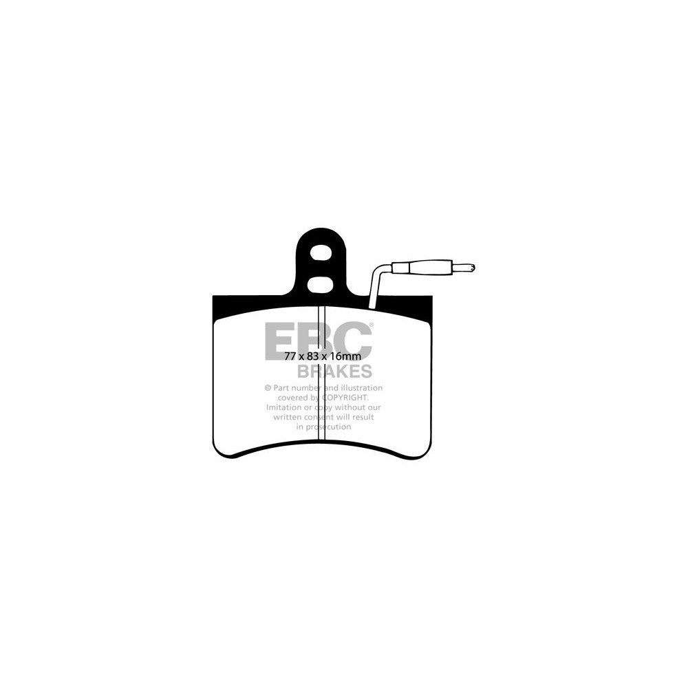 EBC Ultimax Brake Pads 77mm x 83mm DP190 - Front