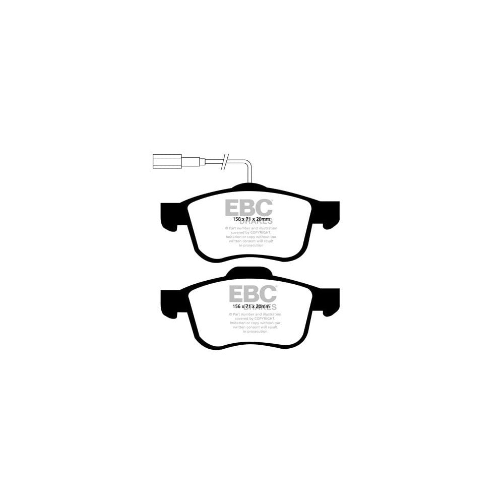 EBC Ultimax Brake Pads 156mm x 71mm DP1904 - Front