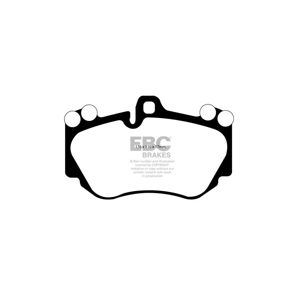 EBC Yellowstuff Brake Pads 176mm x 110mm DP41905R - Front