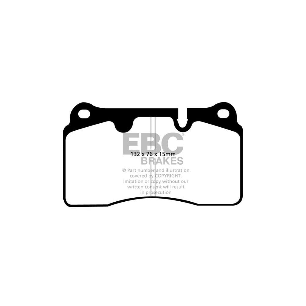 EBC Redstuff Brake Pads 132mm x 76mm DP31908C - Front